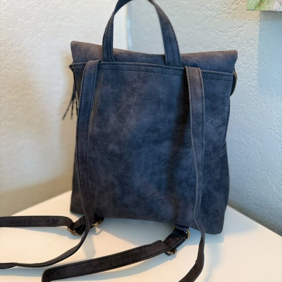 Gray Backpack Purse - $18 - Picture 4 of 7